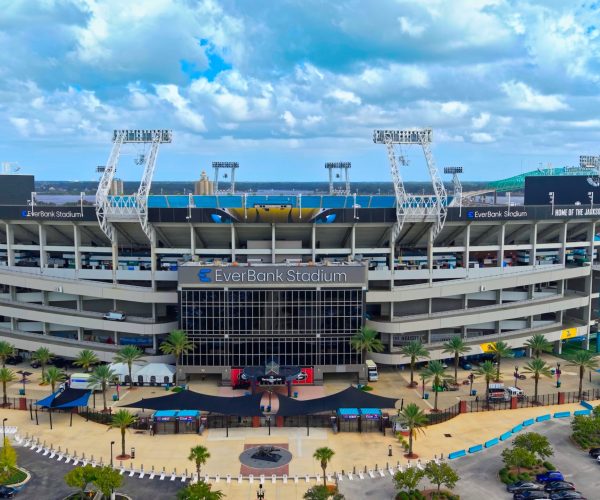 Everbank Stadium in Jacksonville aerial view - JACKSONVILLE, USA - OCTOBER 29, 2024