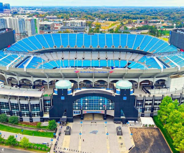 Bank of America Stadium in Charlotte North Carolina aerial view - CHARLOTTE, USA - OCTOBER 27, 2024