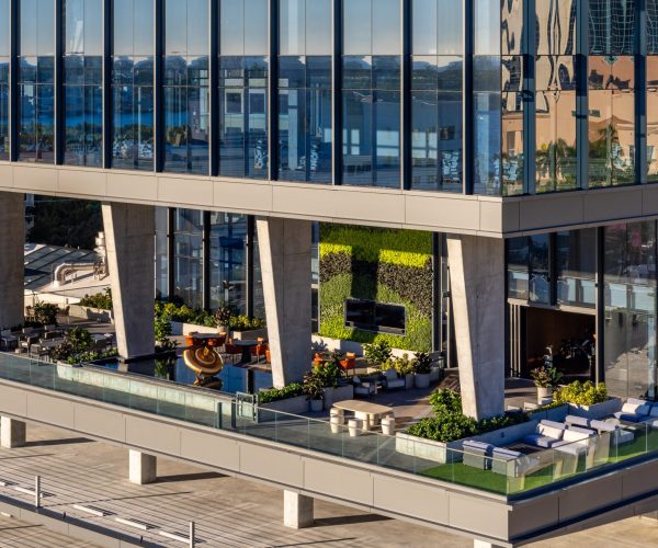 300 Banyan - Terrace Aerial Morning Wide A